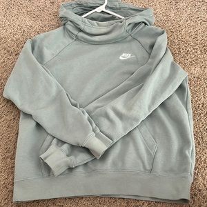 nike hoodie, small, teal